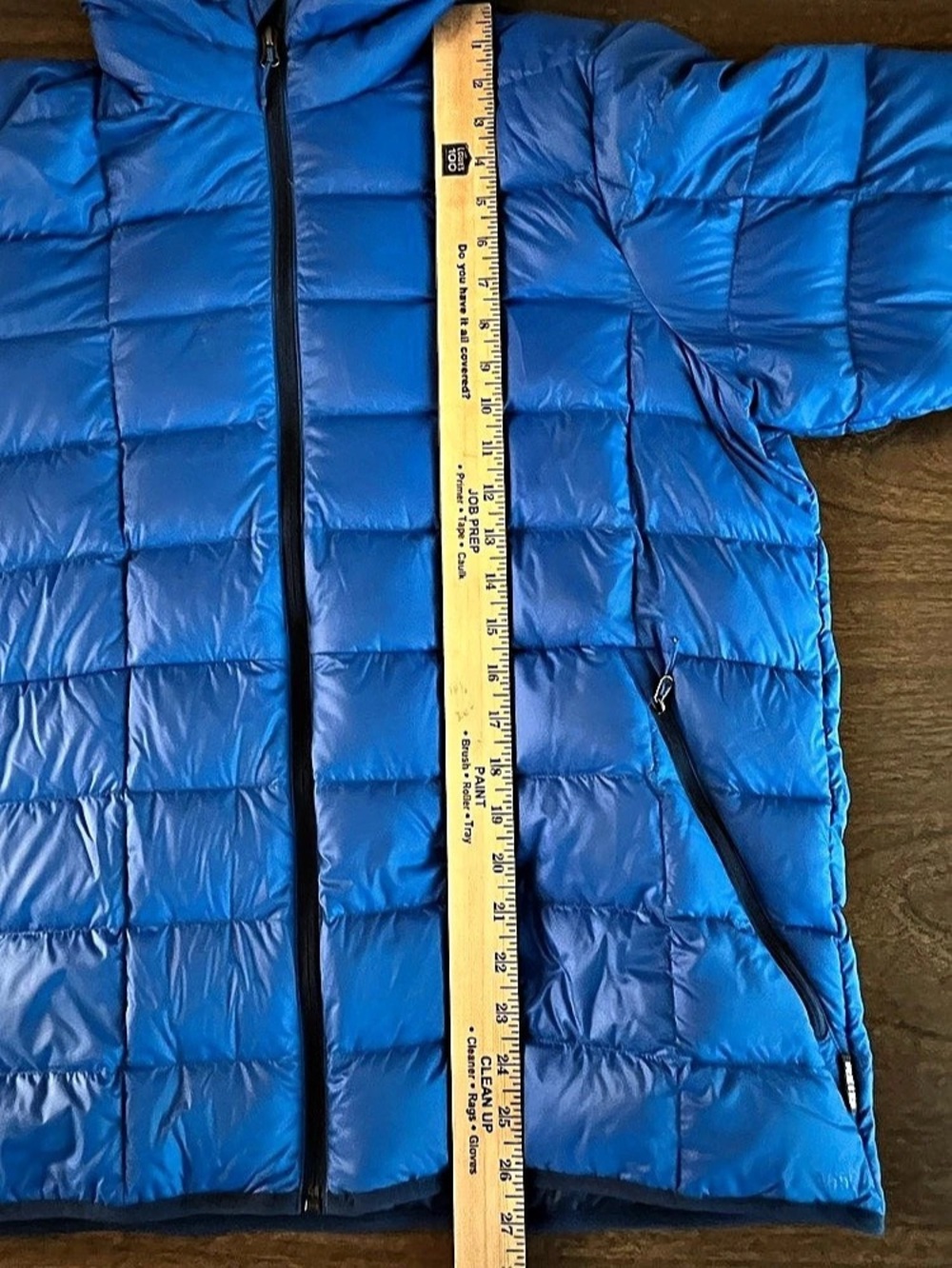 REI Co-Op 650 Hooded 2.0 Mens Large Blue Packable Puffer Jacket Hiking Outdoor - Picture 5 of 9